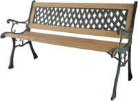 Παγκάκι Μαντέμι με Ξύλο - L123xW54xH40/74cm