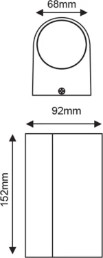 Aca Επιτοίχιο Εξωτερικό Φωτιστικό Γκρι LG2202GU10G