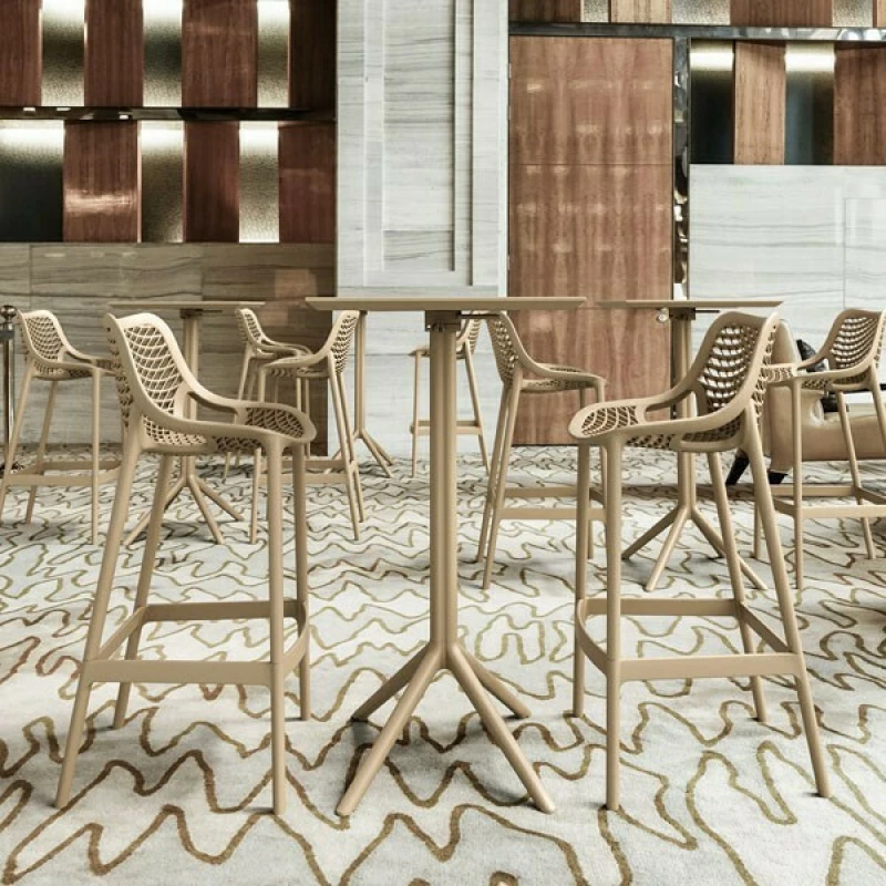 Σκαμπό Μπαρ Πολυπροπυλενίου Air Bar 75 Dove Γκρι 20.0370