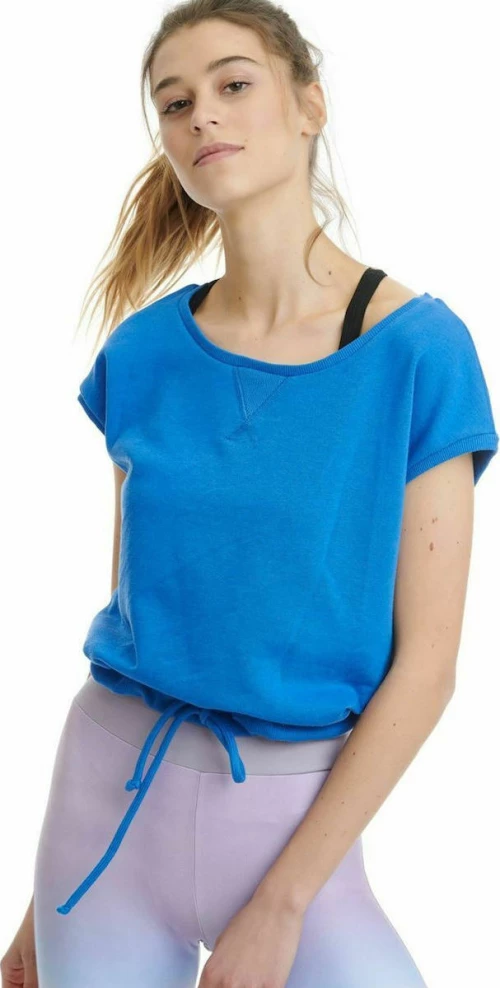 BodyTalk 1211-903420 Κοντομάνικο Crop Top Μπλε