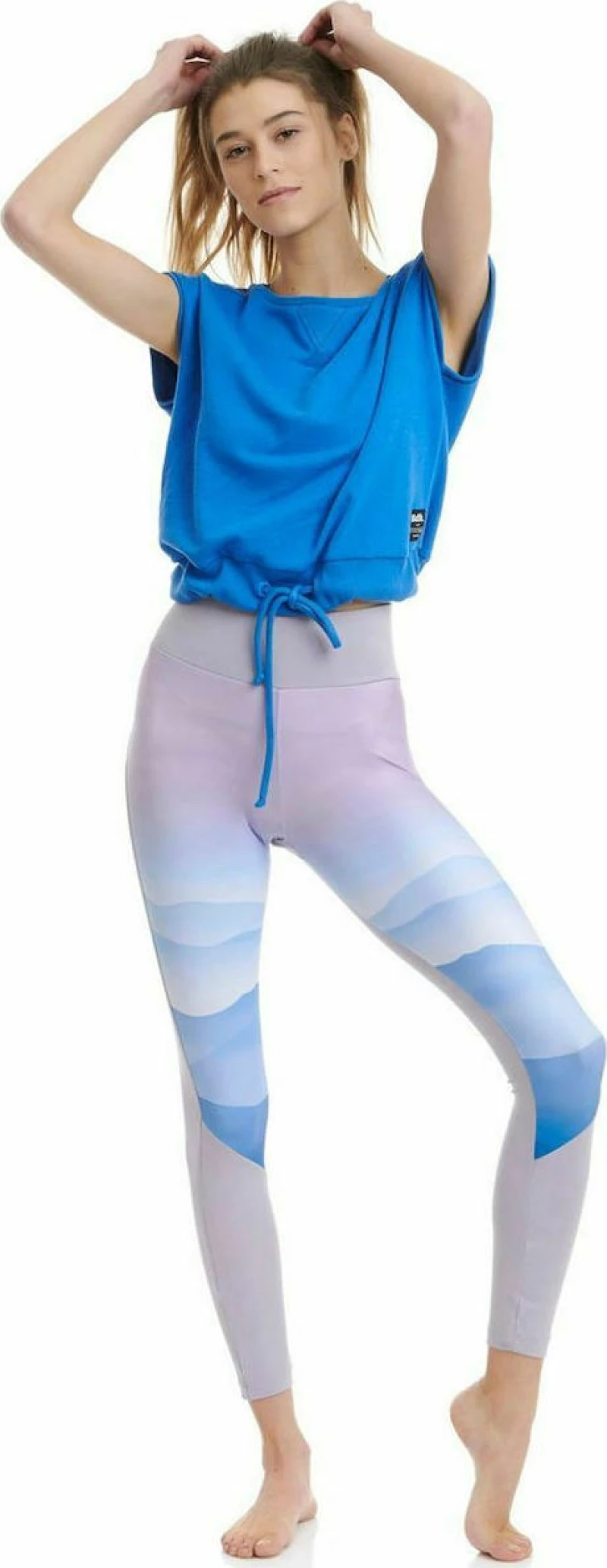 BodyTalk 1211-903420 Κοντομάνικο Crop Top Μπλε