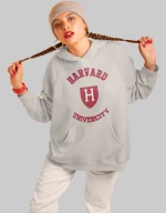 Harvard W Hoodie (Replica) - GREY MELANGE