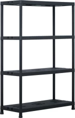 vidaXL Ραφιέρα Μαύρη 220 κ. 90 x 40 x 138 εκ. Πλαστική