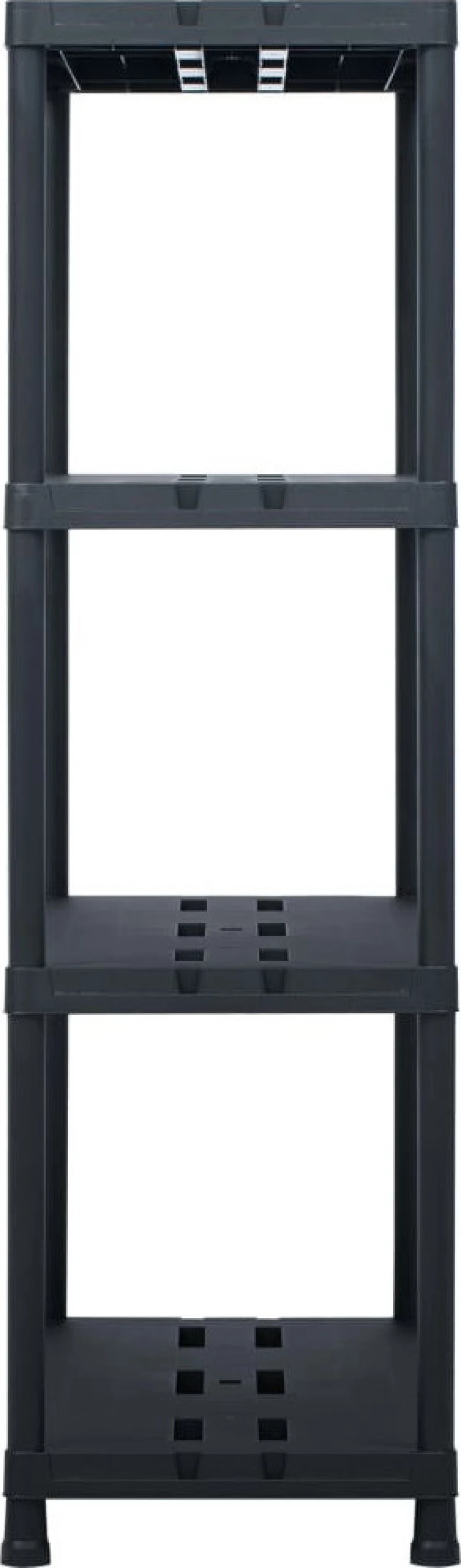 vidaXL Ραφιέρα Μαύρη 220 κ. 90 x 40 x 138 εκ. Πλαστική