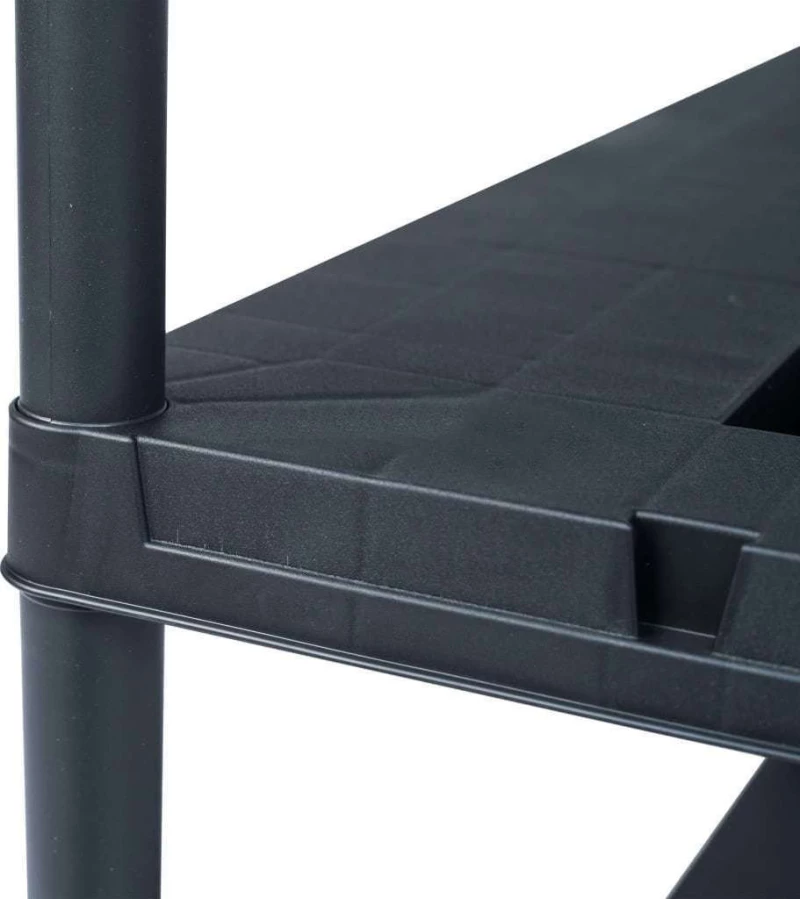 vidaXL Ραφιέρα Μαύρη 220 κ. 90 x 40 x 138 εκ. Πλαστική