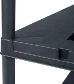 vidaXL Ραφιέρα Μαύρη 220 κ. 90 x 40 x 138 εκ. Πλαστική