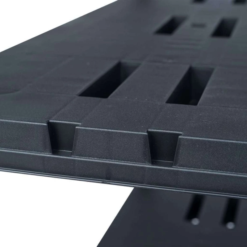 vidaXL Ραφιέρα Μαύρη 220 κ. 90 x 40 x 138 εκ. Πλαστική