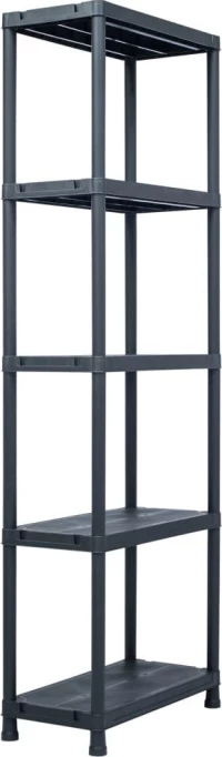 Ραφιέρα Μαύρη 125 κ. 60 x 30 x 180 εκ. Πλαστική