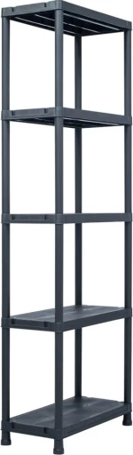 Ραφιέρα Μαύρη 125 κ. 60 x 30 x 180 εκ. Πλαστική