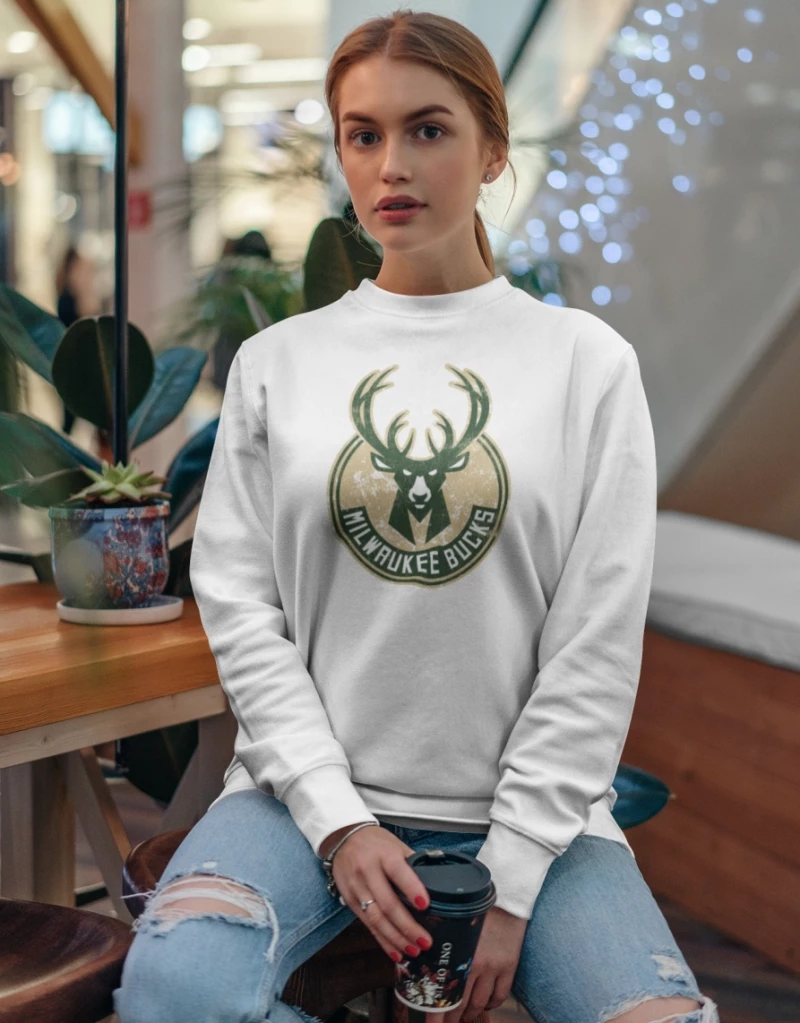 Milwaukee Bucks W Sweatshirt (Replica) - BLACK