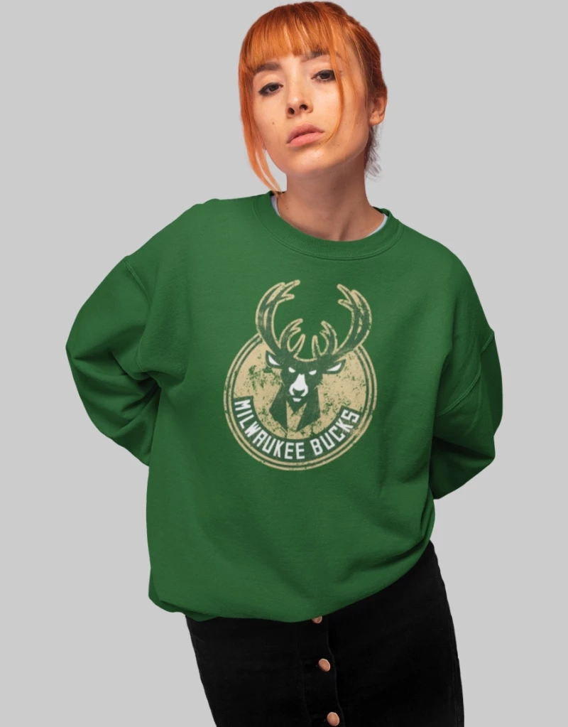 Milwaukee Bucks W Sweatshirt (Replica) - BLACK