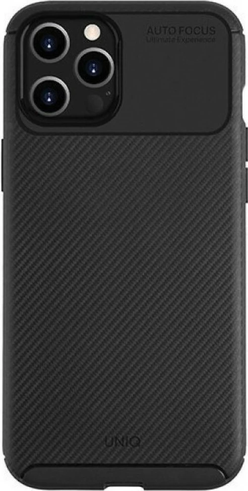 Uniq Hexa Back Cover Μαύρο (iPhone 12 / 12 Pro)