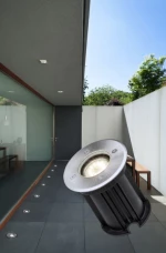 Globo Lighting Εξωτερικό Φωτιστικό Δαπέδου Style II Ασημί 31100
