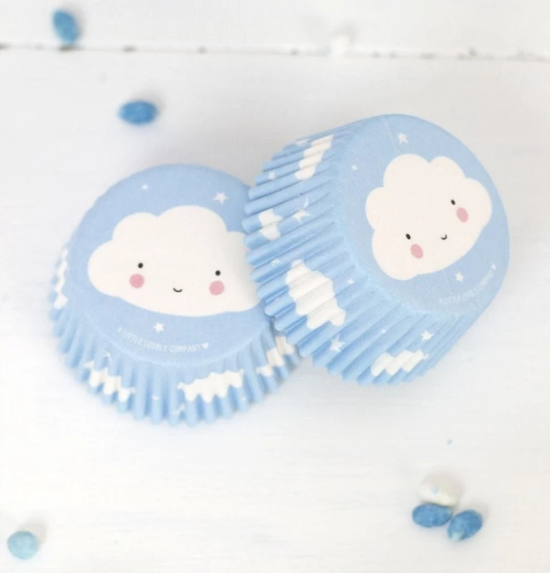A Little Lovely Company Χάρτινες Θήκες Για Cupcake Cloud 50τεμ. PTCCCL12