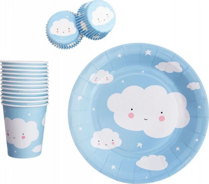 A Little Lovely Company Χάρτινες Θήκες Για Cupcake Cloud 50τεμ. PTCCCL12
