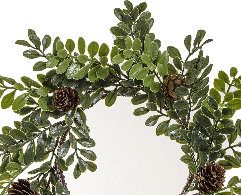 Στεφάνι Plastic με Φύλλα "Buxus" 30cm