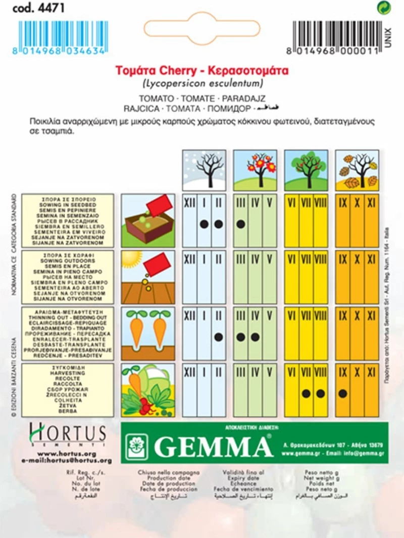 Gemma Τομάτα Μικρή Cherry 4471