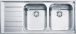 Franke Neptune NEX 621 ΡΑ Δεξιός Ένθετος Νεροχύτης 116x51cm Inox Σατινέ