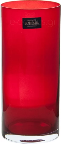 Bohemia Branta Ποτήρι Νερού Κρυστάλλινο Κόκκινο 350ml