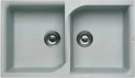 Elleci Ego 450 Metaltek Ένθετος Νεροχύτης 86x50cm Aluminium