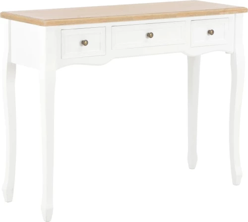 Τουαλέτα Κρεβατοκάμαρας Λευκό / Πεύκο 100x35x78cm