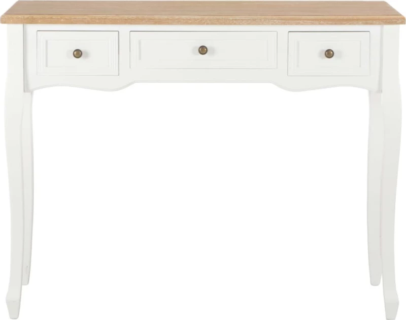 Τουαλέτα Κρεβατοκάμαρας Λευκό / Πεύκο 100x35x78cm