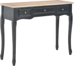 Τουαλέτα Κρεβατοκάμαρας Μαύρη / Πεύκο 100x35x78cm