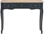 Τουαλέτα Κρεβατοκάμαρας Μαύρη / Πεύκο 100x35x78cm