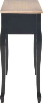 Τουαλέτα Κρεβατοκάμαρας Μαύρη / Πεύκο 100x35x78cm