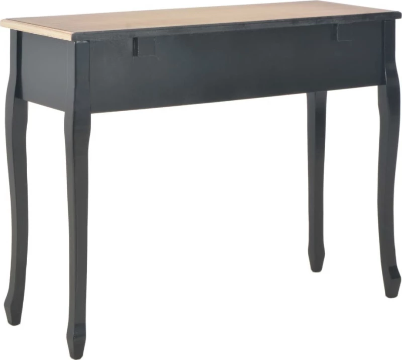 Τουαλέτα Κρεβατοκάμαρας Μαύρη / Πεύκο 100x35x78cm