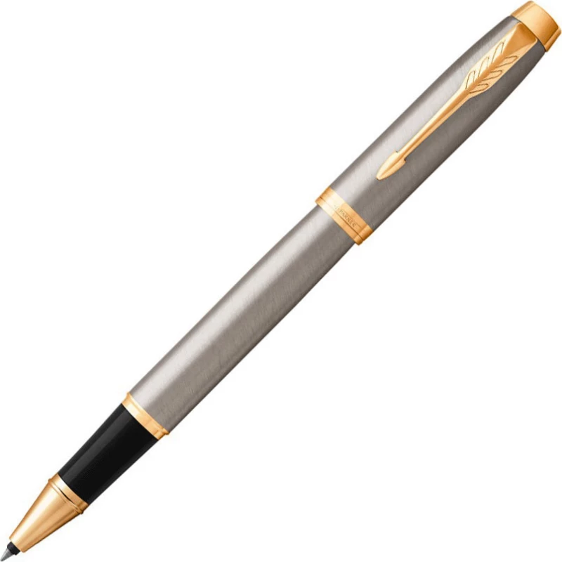 Parker Στυλό Rollerball με Μπλε Mελάνι IM Core Brush Metal GT