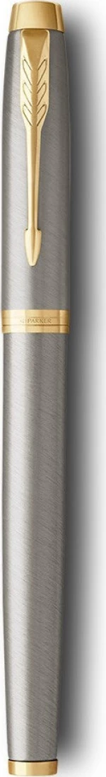 Parker Στυλό Rollerball με Μπλε Mελάνι IM Core Brush Metal GT