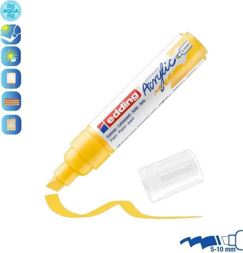 Edding 5000 Ακρυλικός 10mm Traffic Yellow