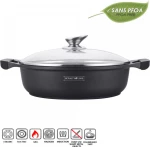 Royalty Line Ρηχή Κατσαρόλα από Χυτό Αλουμίνιο 7lt / 34cm