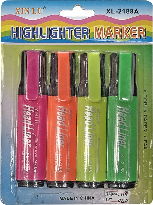 Justnote Μαρκαδόροι Υπογράμμισης 5mm 4τμχ