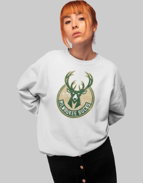 Milwaukee Bucks W Sweatshirt (Replica) - WHITE
