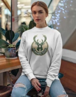 Milwaukee Bucks W Sweatshirt (Replica) - WHITE
