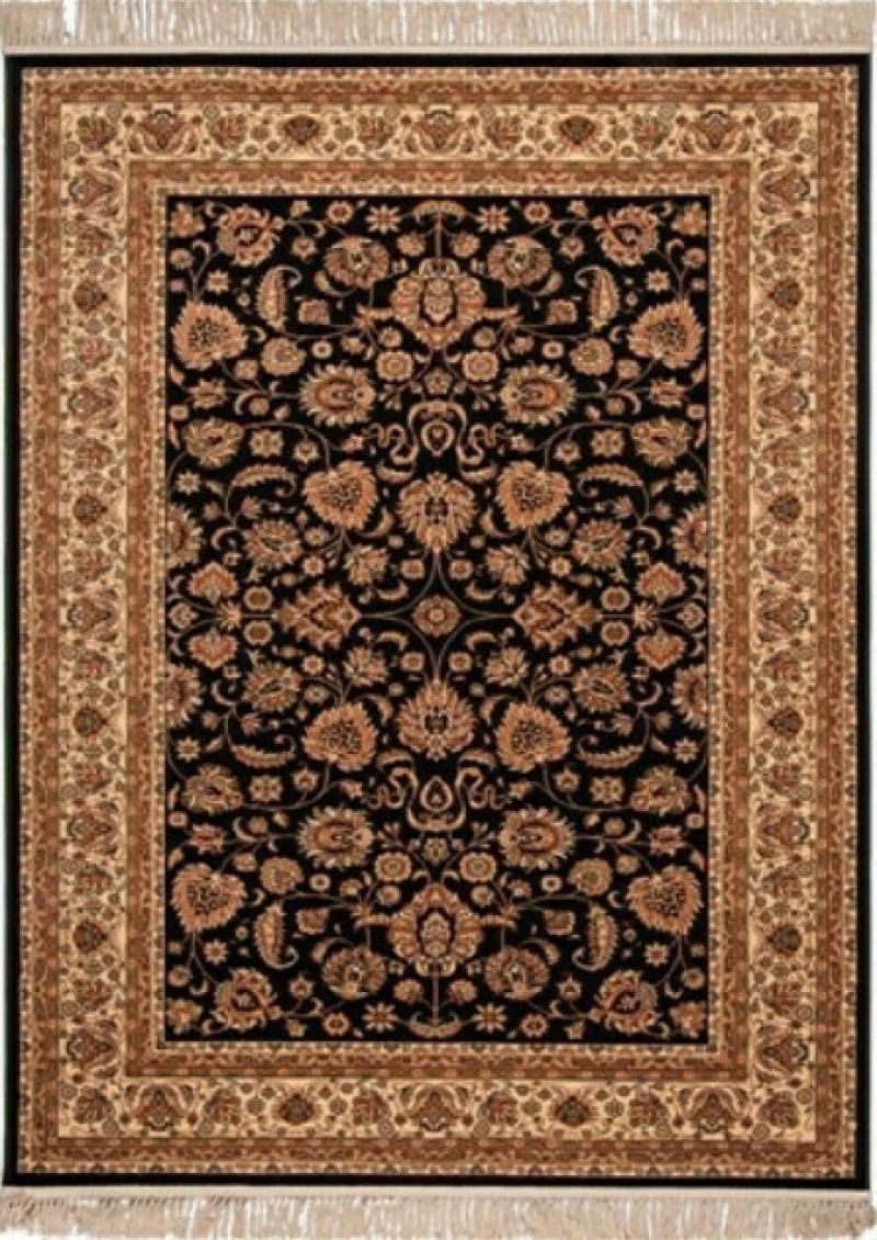 Βιοκαρπέτ Χαλί Isfahan 3783B Black Cream 240x300cm