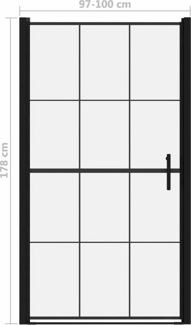 vidaXL 148889 Διαχωριστικό Ντουζιέρας 100x178cm