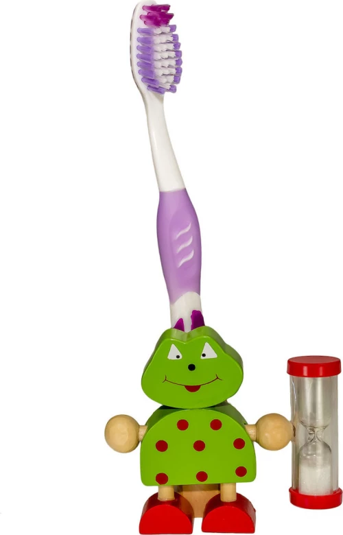 Βάση οδοντόβουρτσας ζωάκι με κλεψύδρα - Βάτραχος