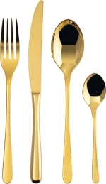 Sambonet Σετ Μαχαιροπίρουνα Taste Gold Ανοξείδωτα 18/10 24τμχ