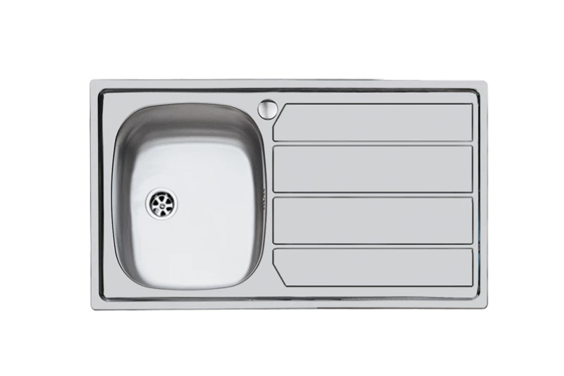 Foster 1000 1179502 Αριστερός Ένθετος Νεροχύτης 79x50cm Inox Σατινέ