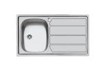 Foster 1000 1179502 Αριστερός Ένθετος Νεροχύτης 79x50cm Inox Σατινέ