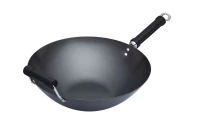 Kitchen Craft World of Flavours Oriental Carbon Steel 35.5cm Non-Stick Wok