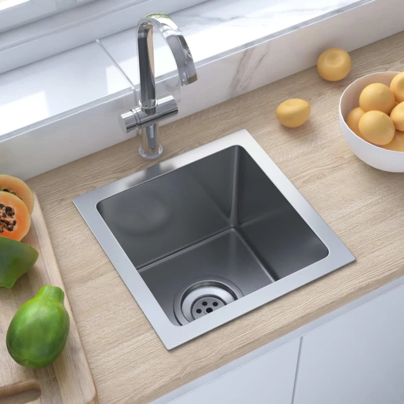 vidaXL 51498 Ένθετος Νεροχύτης 30x30cm Inox Σατινέ