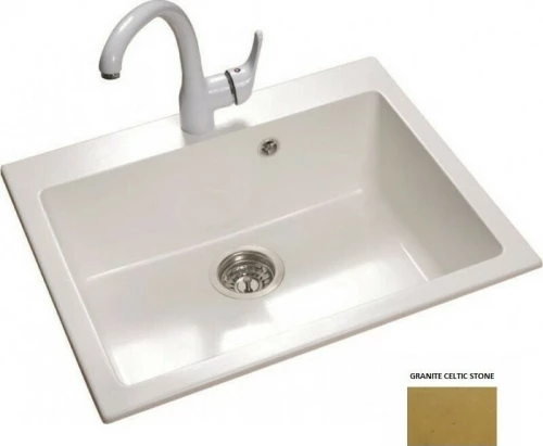 Sanitec Classic 338 Ένθετος Νεροχύτης 70x50cm Celtic Stone