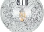GloboStar Lamp Κρεμαστό Φωτιστικό Μοντέρνο Μονόφωτο Ασημί