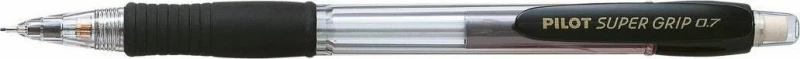 Pilot Super Grip Μηχανικό Μολύβι 0.7mm με Γόμα σε Μαύρο Χρώμα
