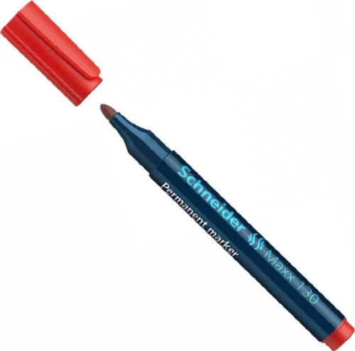 Schneider Maxx 130 Ανεξίτηλος 3mm Red