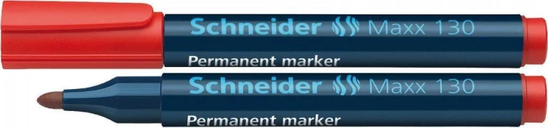 Schneider Maxx 130 Ανεξίτηλος 3mm Red